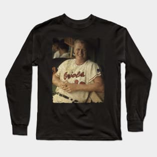 Boog Powell in Baltimore Orioles, 1970 Long Sleeve T-Shirt